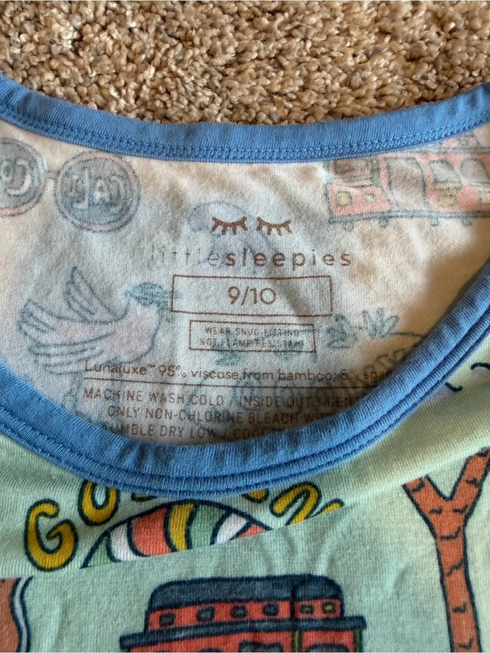 California Golden Gate State Boys kids Youth Little Sleepies pajamas